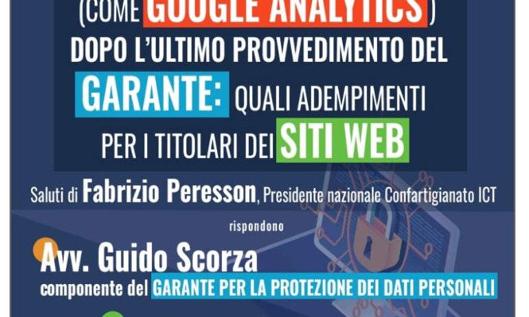 Il 25 luglio un webinar sul futuro dei cookie analitici dopo l’ultimo provvedimento del Garante