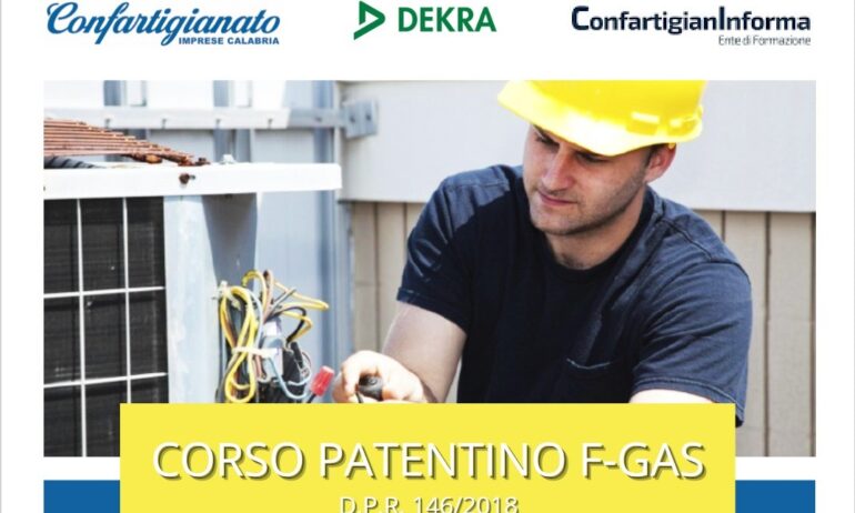 Corso per il conseguimento del Patentino F-Gas 24 e 25 ottobre